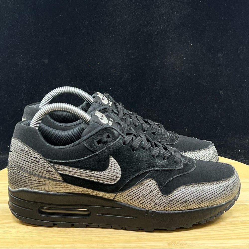 Nike Air Max 454746-005 Premium Black Metallic Hematite Women’s Sz 7.5 Running - Picture 5 of 10